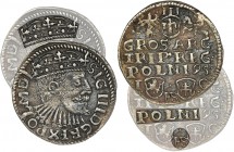 Sigismund III Vasa, 3 Groschen Bromberg 1595 - VERY RARE
Bardzo rzadka odmiana z napisem POLNI i z kropką nad FS, szersza głowa króla, korona płaska z...