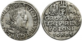 Sigismund III Vasa, 3 Groschen Krakau 1603
Ładna, połyskowa moneta. Reference: Iger K.03.1.a (R1)
Grade: XF-