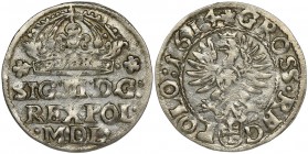 Sigismund III Vasa, Groschen Krakau 1614
Bardzo ładny egzemplarz.
Wariant bez interpunkcji w dacie i po dacie. Reference: Kopicki 803
Grade: XF-