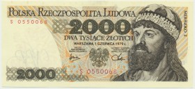 2.000 złotych 1979 - S -
Poszukiwana pierwsza seria jednoliterowa dla tego rocznika.
Naturalne przebarwienia na górnym marginesie. Reference: Miłczak ...