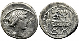 Roman Republic, Furius Brocchus, Denarius
Roman Republic
L. Furius Brocchus (63 BC), Denarius 63 BC, Rome mint Obverse: head of Ceres right, flanked b...