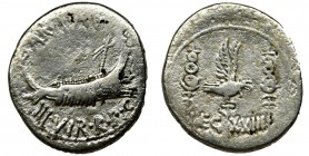 Roman Republic, Marc Antony, Denarius
Very interesting legion issue, a legion that has been disbanded.
David Sear, in his book&nbsp; The History and C...
