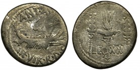 Roman Republic, Marc Antony, Denarius
Legionnaire emission. Legio XX was rebuilt by Octavian, after the battle with Varus. He was first transferred to...
