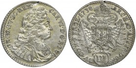 Austria, Karl VI, 6 Kreuzer Hall 1738
Very nice specimen for this type of coin and less common in trade.
Bardzo ładna sztuka jak na ten typ monety cor...