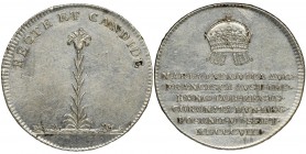 Austria, Franz II, Crowned token of Marie Louise 1808
Very nice coronation token minted on the occasion of the coronation of Maria Ludwika in Pressbur...