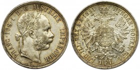 Austria, Franz Joseph I, 1 floren Wien 1891 Reference: Herinek 591
Grade: XF