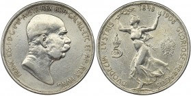 Austria, Franz Joseph I, 5 Korona Wien 1908
The coin was minted on the occasion of the 60th anniversary of the emperor's reign.

Moneta wybita z okazj...