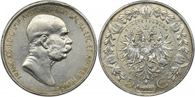 Austria, Franz Joseph I, 5 Korona Wien 1909 - Marshall type
Nice piece.
Przyjemna sztuka. Reference: Herinek 772
Grade: VF+