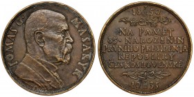 Czechoslovakia, President T.G.Masaryk 85th Birthday, Medal 1935
Medal by Otakar Španiel from 1935.
Medal autorstwa Otakara Španiela z 1935 roku.

Awer...