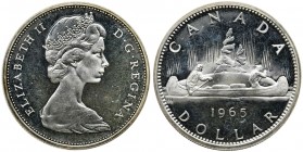 Canada, Elizabeth II, 1 Dollar 1965 - Canoe - PROOF
Proof.
Moneta wybita stemplem lustrzanym. Reference: KM 64.1
Grade: Proof-