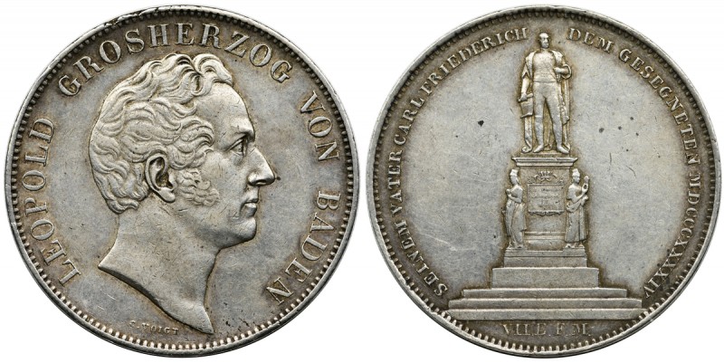 Germany, Baden, Leopold I, 2 Thaler Karlsruhe 1844
Two thalers minted for the un...