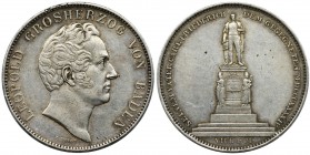Germany, Baden, Leopold I, 2 Thaler Karlsruhe 1844
Two thalers minted for the unveiling of the statue of Grand Duke Charles Frederick.
Mintage only 4,...