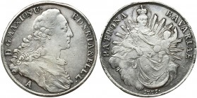 Germany, Bavaria, Maximilian III Joseph, Thaler Munich 1775
Variety with dot after the date.
Odmiana z kropką po dacie. Reference: Davenport 1953
Grad...