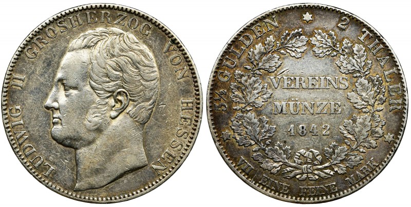 Germany, Hessen, Ludwig II, 2 Thaler Darmstadt 1842
Nice piece.
Ładny egzemplarz...