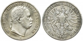 Germany, Kingdom of Prussia, Wilhelm I, Thaler Berlin 1866
Thaler minted to commemorate the victory in the Austro-Prussian war that ended with the pea...