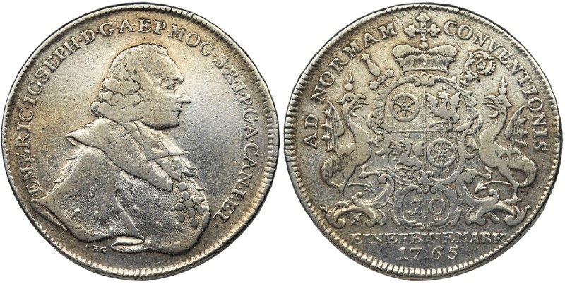 Germany, Mainz, Emeric Joseph, Thaler Mainz 1765
Pleasant piece. Obverse: bust f...