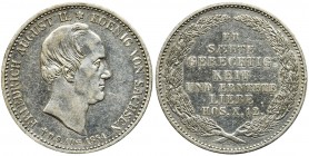 Germany, Saxony, Friedrich August II, 1/3 posthumous thaler Dresden 1854
Coin was minted after the death of the ruler who died on August 9, 1854.
Mone...