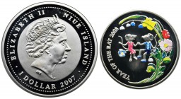 Niue Island, Elizabeth II, 1 Dollar 2007 - Year of the rat - PROOF
Proof.
Moneta wybita w Mennicy Polskiej w nakładzie 10.000 sztuk.
Stempel lustrzany...