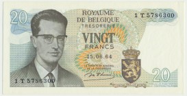 Belgium, 20 francs 1964
Naturalny. Reference: Pick# 138
Grade: UNC/AU