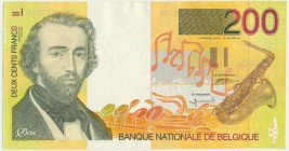 Belgium, 200 francs (1994-97)
Minor fold at the very tip of left, upper corner.
Drobne zagięcie na koniuszku lewego, górnego narożnika. Reference: Pic...