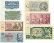 Czechoslovakia, Set of 3 - 100 crowns 1960-70 (7pcs.)
All uncircaulted.
Stany bankowe.
Grade: UNC