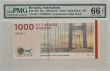 Denmark 1000 Kroner 2011 - PMG 66 EPQ
Emisyjny stan zachowania.&nbsp; Reference: Pick #69a
Grade: PMG 66 EPQ