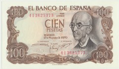 Spain, 100 pesetas 1970
Uncirculated.
Stan bankowy. Reference: Pick# 152a
Grade: UNC