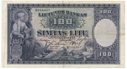 Lithuania, 100 litu 1928
Numerous folds but paper is still in good condition.&nbsp;
Firm, relatively clean with original shine.
Kilkukrotnie ugięty i ...