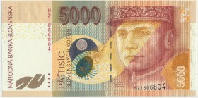 Slovakia, 5.000 korun 2003
Cirsp uncirculated.
Pięknie zachowany, rzadki wysoki nominał. Reference: Pick# 43
Grade: UNC