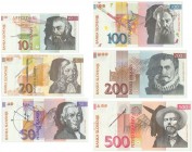 Slovenia, Set of 10-500 thalers 1992-2004 (7 pcs.)
Unrcirculated.
Stany bankowe.
Grade: UNC
