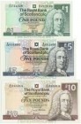 Scotland, Set of 1-10 pounds 1994-2000 (3 szt.)
All uncirculated.
Stany bankowe. Reference: Pick #352b, 353a, 360,
Grade: UNC/AU