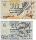 Faroe Islands, Set of 50,100 kroner 2011 (2 pcs.)
Uncirculated.
Stany bankowe. Reference: Pick# 29,30
Grade: UNC