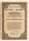 5% pożyczka długoterminowa 1920, obligacja 10.000 marek
Obligacja na 10.000 marek polskich 5% długoterminowej wewnętrznej pożyczki państwowej z 1920 r...