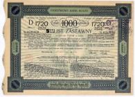 Państwowy Bank Rolny, 8% na 5,5% list zastawny, seria II, 1.720 zł
Państwowy Bank Rolny został założony w 1919 r. jako Polski Państwowy Bank Rolny, od...