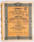 Bank dla Handlu i Przemysłu akcja na 540 mkp, em. V
Bank powstał w 1910 roku, ale swoją działalność istotnie rozwinął po 1918 roku. Posiadał ogromną i...