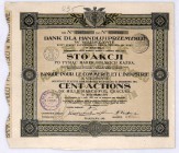Bank dla Handlu i Przemysłu 100 akcji po 1000 mkp, em. XI
Bank powstał w 1910 roku, ale swoją działalność istotnie rozwinął po 1918 roku. Posiadał ogr...