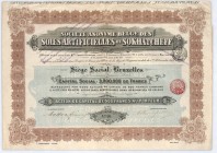 Belgia, Societe Anonyme Belge des Soies Artificielles de Sokhatcheff, 500 franków 1912