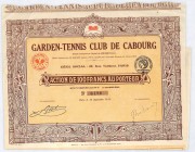 Francja, Garden-Tennis Club de Caburg, 100 franków 1919