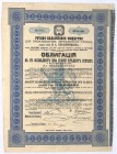 Towarzystwo Belgijsko-Rosyjskie - produkcja szkła, obligacja 187,5 rubla, Moskwa 1899