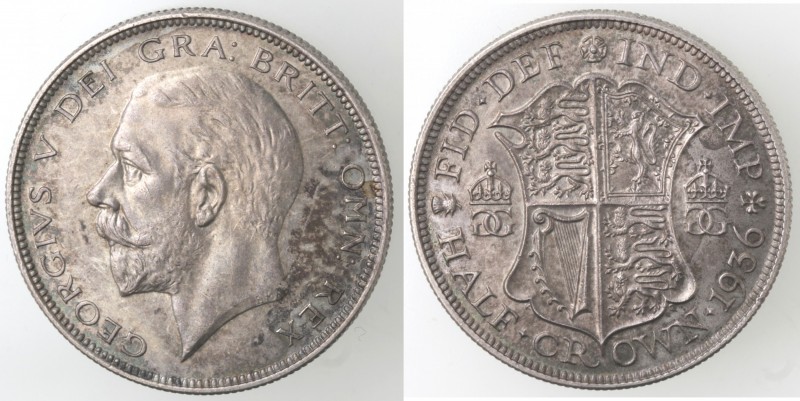 Monete Estere. Gran Bretagna. Giorgio V. 1910-1936. Mezza Corona 1929. Ag. Peso ...