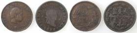 Monete Estere. Lotto di 2 monete. Portogallo. 20 Reis 1891. Spagna. 8 Maravedis 1821. Ae. Mediamente BB.