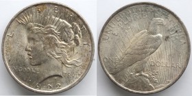 Monete Estere. USA. Dollaro Peace 1922 Philadelphia. Ag. Peso 26,77 gr. SPL.
