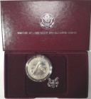 Monete Estere. USA. Dollaro 1988 S. Ag. Olimpiadi. In confezione originale Della Zecca. FS. (D. 0721)