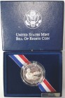 Monete Estere. USA. Mezzo Dollaro 1993 S. Ag. Dichiarazione dei diritti, James Madison. In confezione originale Della Zecca. FS. (D. 0721)