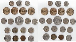 Monete Estere. USA. Lotto di 20 monete di cui 3 in argento. Sono Presenti Dollari - 1/2 Dollari - Dime - 5 Centesimi e 1 Centesimo. Conservazione da M...