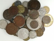 Monete Estere. Lotto di 61 monete di Rame e Nichel mondiali. Diversi Nominali e diversi gradi di conservazione. Dall'MB allo SPL. (D. 0721)