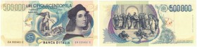 Banconote. Repubblica Italiana. 500.000 Lire Raffaello. D.M. 13 maggio 1997. Gig. BI 86A. FDS. (D. 7120)