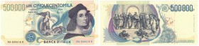 Banconote. Repubblica Italiana. 500.000 Lire Raffaello. D.M. 13 maggio 1997. Gig. BI 86A. FDS. (D. 7120)