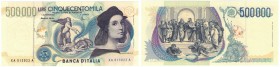Banconote. Repubblica Italiana. 500.000 Lire Raffaello. D.M. 13 maggio 1997. Serie Sostitutiva XA..A. Gig. BI 86Aa. FDS. R. (D. 7120)