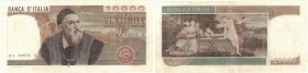 Banconote. Repubblica Italiana. 20.000 Lire Tiziano. D.M. 21-02-1975. Gig. BI77A. Stirata. Nel Complesso BB. R. (D. 6720)